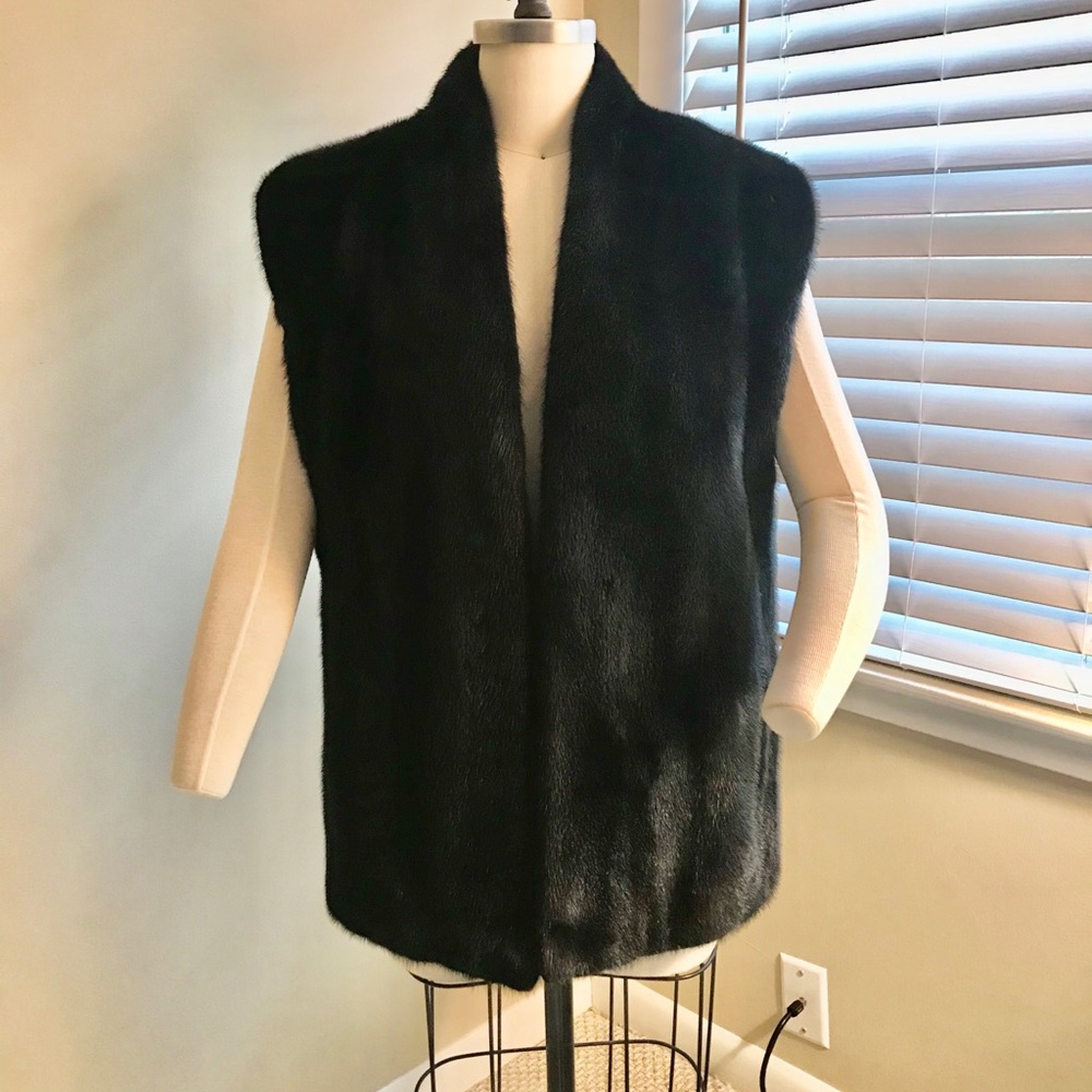 Natural Mahogany Mink Fur Vest